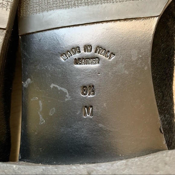 Yves Saint Laurent Black Calf Hair Loafers - Picture 4 of 4